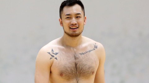 赤膊纹身显霸气，男篮北仑冲刺里约
